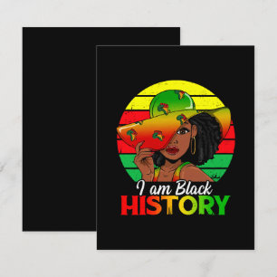 Cartão De Informações Eu Sou História Negra África América