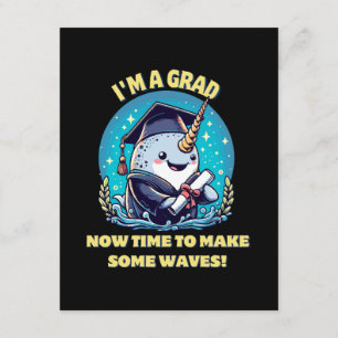 Cartão De Informações Eu sou um graduado de narval! Agora é hora de faze