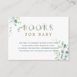 Cartão De Informações Eucalyptus Botanical Dourado Book Request