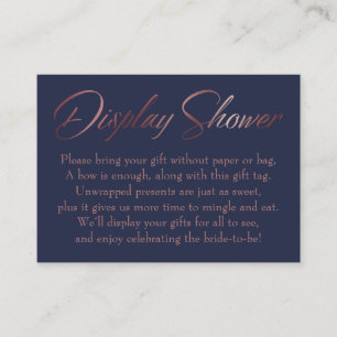 Cartão De Informações Exibir Rosa do Chá Dourado na placa de etiqueta de