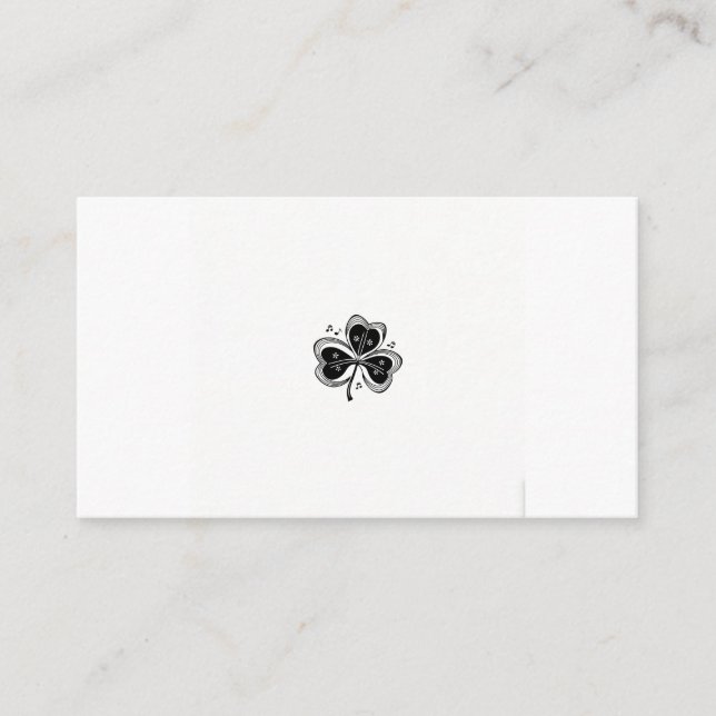 Cartão De Informações Experimente a magia da serenada Shamrock (Frente)