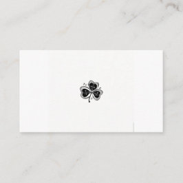 Cartão De Informações Experimente a magia da serenada Shamrock