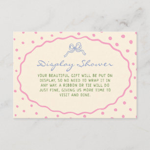 Cartão De Informações Exposição de Chuveiro Colorida e Fofa Desenhada à 