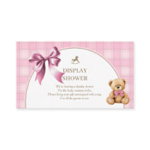 Exposição de Chuveiro de Urso Teddy Preppy Xadrez 