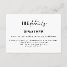 Expositor para Inserto de Banho e Etiqueta de Pres