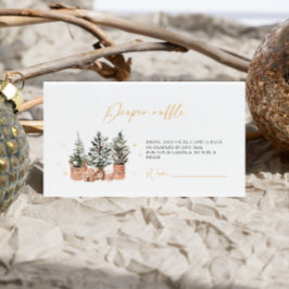 Cartão De Informações Faca de Fralda de Natal russa do inverno