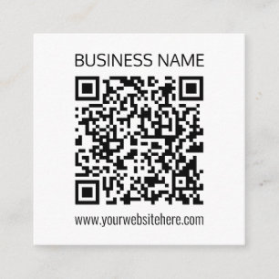 Cartão De Informações Faça um Código QR Empresarial Instantaneamente & T