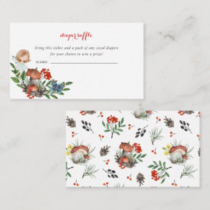 Cartão De Informações Fada Florestal Encantada Gabinete de Raffle Fral