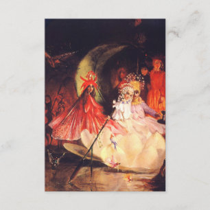 Cartão De Informações Fadas de Verão