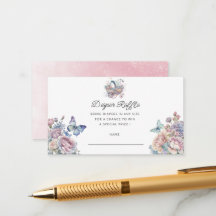 Fairy Baby Stroller Fralda Raffle Ticket