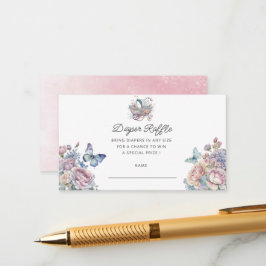 Cartão De Informações Fairy Baby Stroller Fralda Raffle Ticket