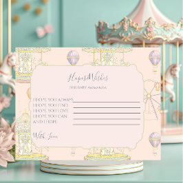 Cartão De Informações Fairytale Vintage Amusement Park