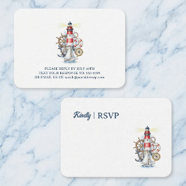 Cartão De Informações Farol Oceânico Náutico RSVP