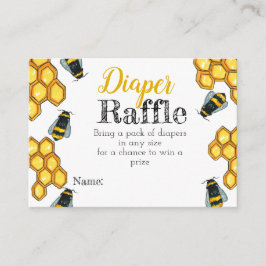 Cartão De Informações Fava de fralda de abelha de mel