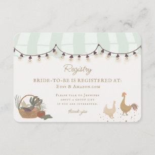 Cartão De Informações Fazenda de mercado para agricultores verdes Novo r