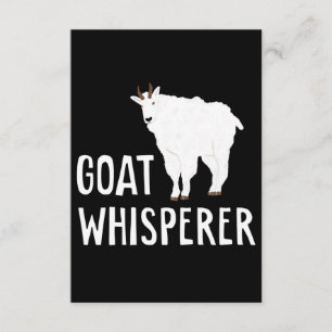 Cartão De Informações Fazenda Engraçada De Cabra Engraçada Pet Goat