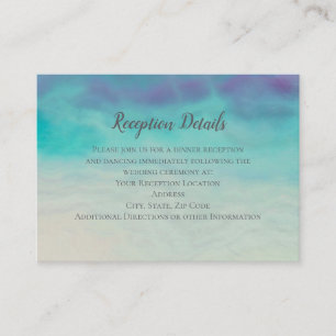 Cartão De Informações Fé Esperança Amor Aquarela Casamento