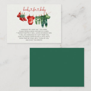 Cartão De Informações Feliz de Natal - Pequeno Livro de Chás de fraldas