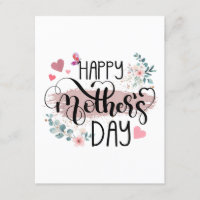 Feliz Dia das Mães 2025 Floral Fofo para Mulheres