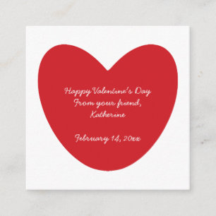 Cartão De Informações Feliz dia de os namorados coração crianças, sala d