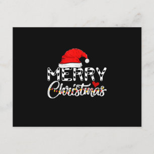 Cartão De Informações Feliz Natal Papai Noel Família Divertida