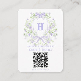 Cartão De Informações Fenda doce com registro de presentes de Arcos de L