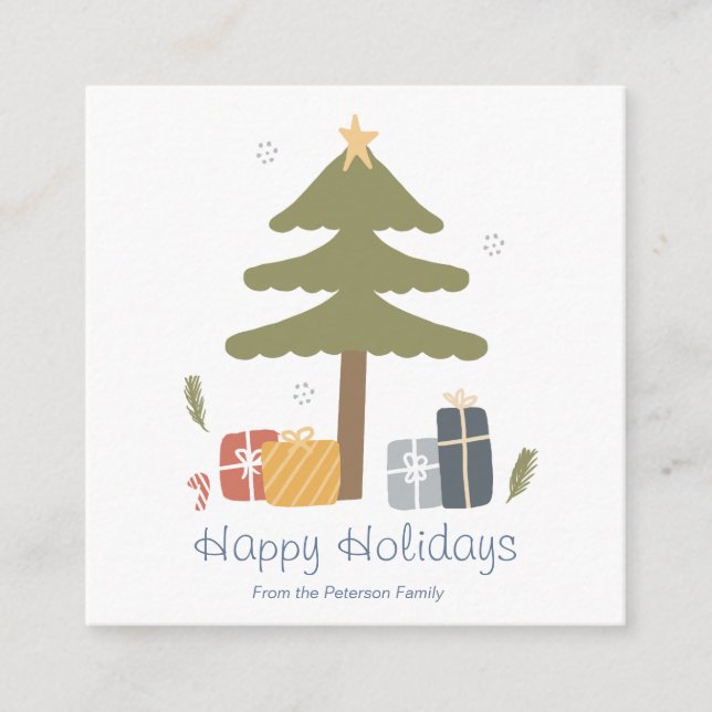 Cartão De Informações Férias de Natal Personalizadas nos Países Nórdicos (Frente)