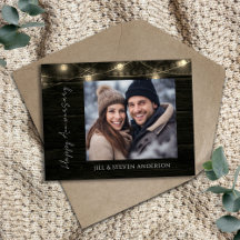 Festa de 60º Aniversário Luzes de Madeira Rústica