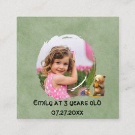 Cartão De Informações Festa de aniversário de urso de mel