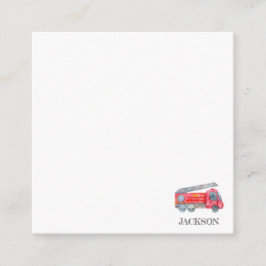 Cartão De Informações Festa de aniversário Mínima Moderna de Bombeiros