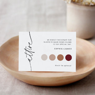 Cartão De Informações Festa de Bridal do Casamento de EVERLEIGH