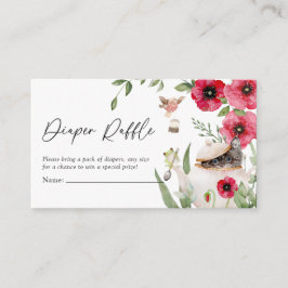 Cartão De Informações Festa de Chá de fraldas do Chá de Animais Cortes R