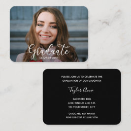 Cartão De Informações Festa de Formatura com Foto