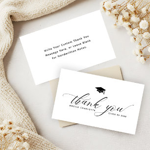 Cartão De Informações Festa de formatura Orçamento Minimalista Obrigado