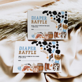 Cartão De Informações Festa de Rodeio do Cowboy Ocidental Raffle