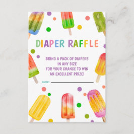 Cartão De Informações Festa de verão do Sorvete de picolé