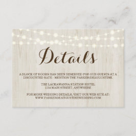 Cartão De Informações Ficha de gabinete de informações