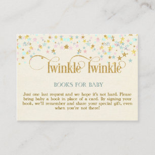 Cartão De Informações Ficha de solicitação de bebê do Twinkle Little 