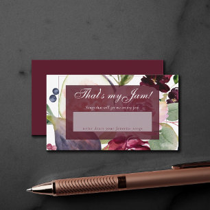 Cartão De Informações Fig Blossoms Pedidos Vintage Floral Party