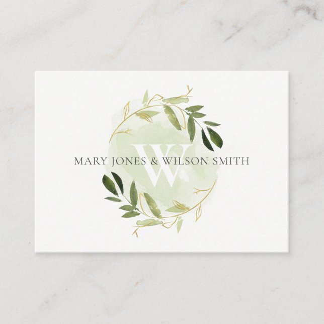 CARTÃO DE INFORMAÇÕES FILA VERDE DOURADA SEMPRE QUE DESEJA BEM (Frente)