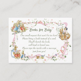 Cartão De Informações Fita Selvagem Fita Peter Pedido do Livro de Coelho