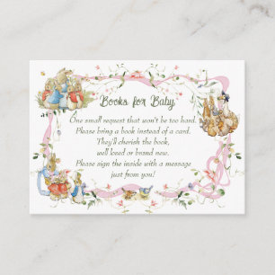 Cartão De Informações Fita Selvagem Fita Peter Pedido do Livro de Coelho