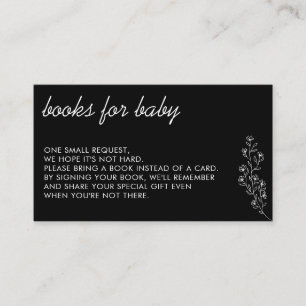 Cartão De Informações Flor Negra Fall Summer Fall Books Bebê