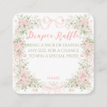 Floral Bow Baby in Bloom Girl Baby Shower