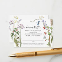 Floral de Flor Selvagem n Abelha Fralda de Aquarel