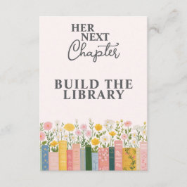 Cartão De Informações Floral Storybook Seu Próximo Chá de panela De Capí