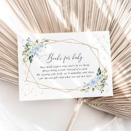 Cartão De Informações Flores Azuis, Flores Brancas, Boho, Livros Para Be