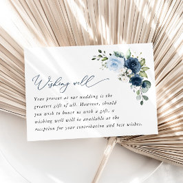 Cartão De Informações Flores marinhos, Flores Azuis, Bela Venda De Casam