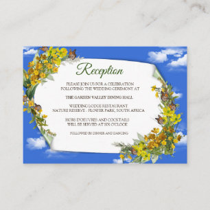 Cartão De Informações Flores primavera