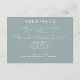 Cartão De Informações Flores Românticas De Algodão Esfregam Blue Sage